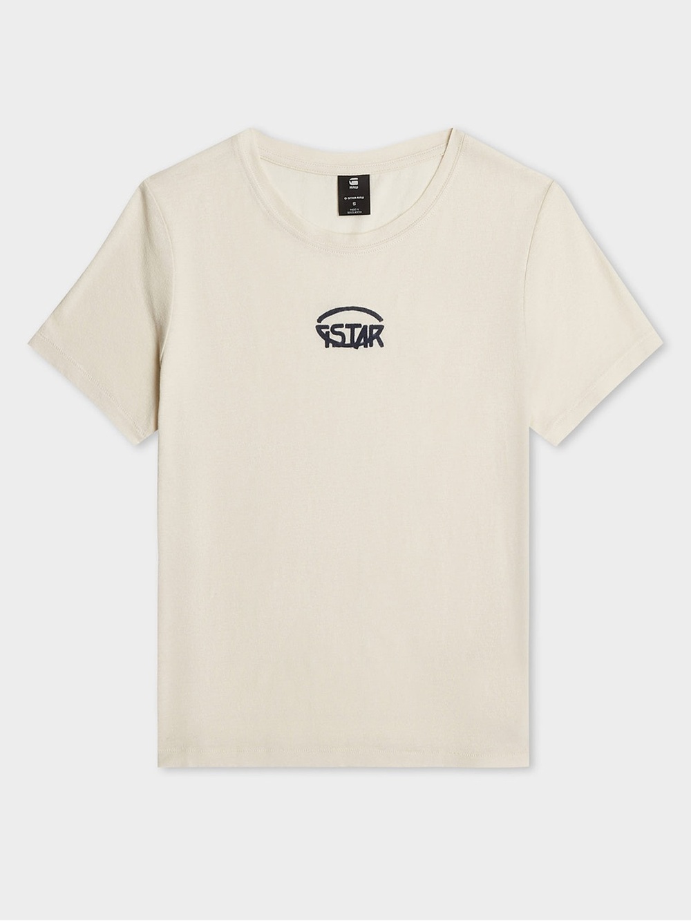 G-Star RAW Women’s Center Logo Top – cream Chalk Size Medium NWT $60